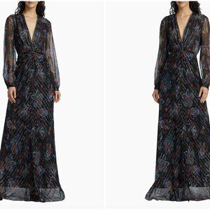 Veronica Beard Kaira Metallic Floral Dress - Brand New